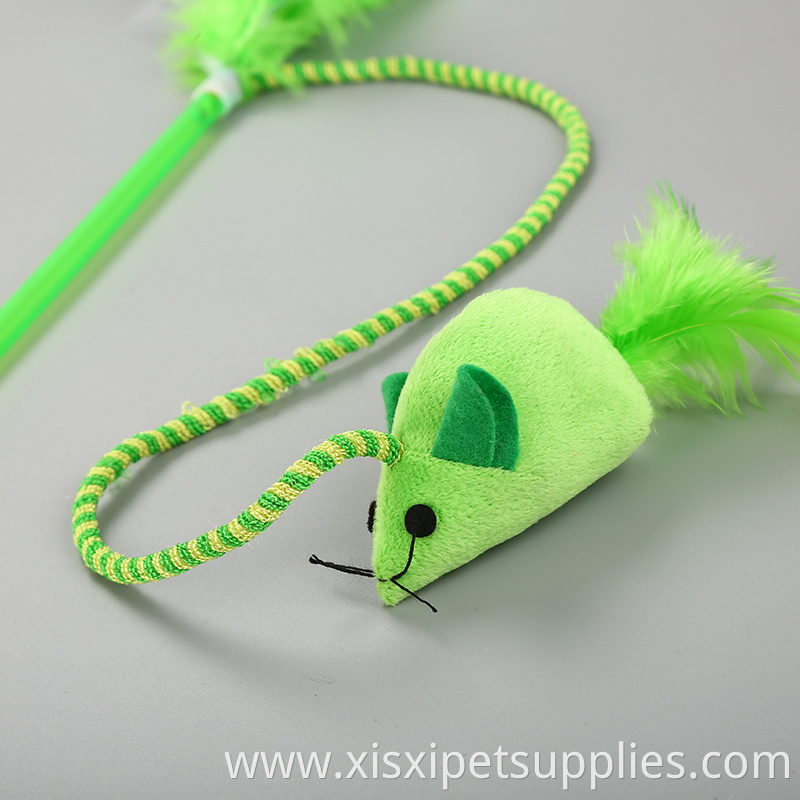 new nice design Flying Bird Toy Cat Rod Cat Toys Teaser mouse with feather